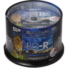 Silicon Power(シリコンパワー) SPBDRV25PWB50S 録画用BD-R 1-4倍速記録対応 インクジェットプリンタ対応 50枚スピンドル