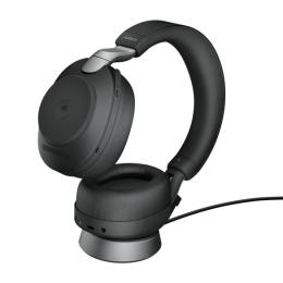 Jabra 28599-999-989 Jabra 無線ヘッドセット USB-A 両耳 MS認定 充電スタンド付「Jabra Evolve2 85 MS Stereo USB-A Stand Black」