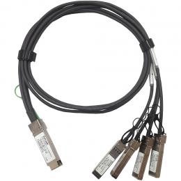 テックウインド OPQSFP-T-01-P/SFPP/4 QSFP+/4×SFP+コネクタ付Twinaxダイレクトアタッチケーブル 1m