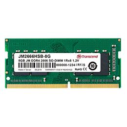 Transcend JM2666HSB-8G 8GB JM DDR4 2666MHz SO-DIMM 1Rx8 1Gx8 CL19 1.2V