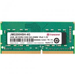 Transcend JM3200HSH-4G 4GB JM DDR4 3200 SO-DIMM 1Rx8 512Mx8 CL22 1.2V