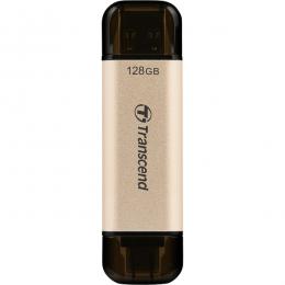 Transcend TS128GJF930C USBメモリー USB3.2(Gen1) キャップ式 128GB ゴールド