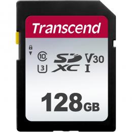 Transcend TS128GSDC300S SDXCカード Class10 UHS-I U1 V10 128GB