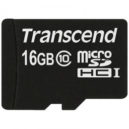 Transcend TS16GUSDC10 16GB microSDHCカード Class 10 (NoBox & Adapter)