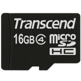 Transcend TS16GUSDC4 16GB microSDHC Card (Class 4、NoBox & Adapter)