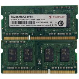 Transcend TS256MSK64V1N 2GB DDR3 1066 SO-DIMM 7-7-7