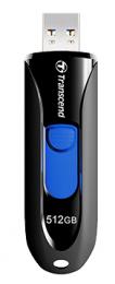 Transcend TS512GJF790K USBメモリー USB3.1(Gen1)/USB3.0対応 スライド式 512GB ブラック