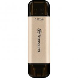 Transcend TS512GJF930C USBメモリー USB3.2(Gen1) キャップ式 512GB ゴールド