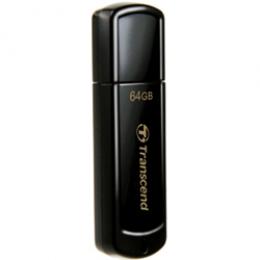 Transcend TS64GJF350 USBメモリー USB2.0 キャップ式 64GB ブラック