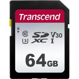 Transcend TS64GSDC300S SDXCカード Class10 UHS-I U1 V10 64GB