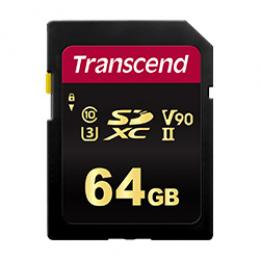 Transcend TS64GSDC700S SDXCカード Class10 UHS-II U3 V90 64GB
