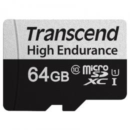 Transcend TS64GUSD350V 高耐久 microSDXC Class10 UHS-I U1 64GB (SDカード変換アダプタ付き)