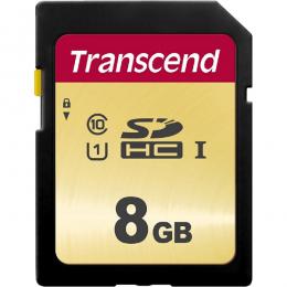 Transcend TS8GSDC500S SDHCカード Class10 UHS-I U1 MLC搭載 8GB
