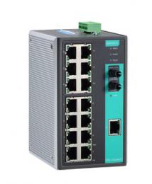 MOXA EDS-316-M-ST-T アンマネージドスイッチ、15xRJ45 1xマルチST、Tモデル