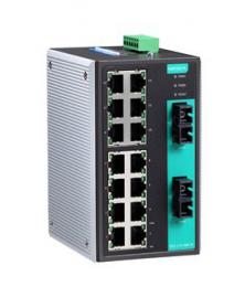 MOXA EDS-316-SS-SC-T アンマネージドスイッチ、14xRJ45 2xシングルSC、Tモデル