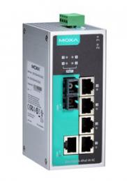 MOXA EDS-P206A-4PoE-M-SC アンマネージドスイッチ、1xRJ45 1xマルチSC 4xPoEポート