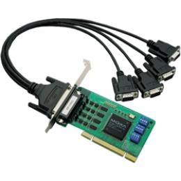 MOXA CP-114UL-T 4ポート RS-232C/422/485 ユニバーサルPCIボード、ロープロファイル Tモデル