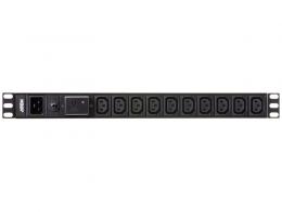 ATEN PE0218SB ラック用電源タップ（1U/200V/20A/IECタイプ 18ポート/サージ保護回路付き）