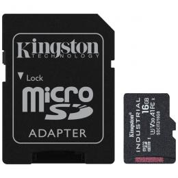Kingston SDCIT2/16GB 16GB microSDHC UHS-I Class 10 産業グレード温度対応カード + SDアダプタ付属