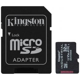 Kingston SDCIT2/32GB 32GB microSDHC UHS-I Class 10 産業グレード温度対応カード + SDアダプタ付属