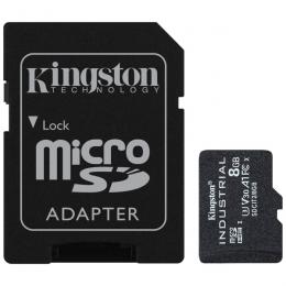 Kingston SDCIT2/8GB 8GB microSDHC UHS-I Class 10 産業グレード温度対応カード + SDアダプタ付属