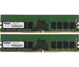 ADTEC ADS2400D-E8GSBW DDR4-2400 UDIMM ECC 8GB×2枚 1Rx8