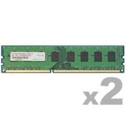 ADTEC ADS8500D-2GW DDR3-1066 240pin UDIMM 2GB×2枚