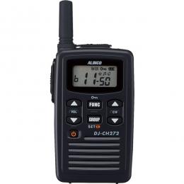 アルインコ DJ-CH272S 特定小電力トランシーバー 薄型 47ch ショートアンテナ 充電セット付属 黒