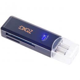 Dadandall DDSDRW002CBK USB-C USB 3.1 Super Speed カードリーダー ( SD/SDHC UHS-I/SDXC UHS-I/microSDXC UHS-I ) OTG On-The-Go対応 Windows/macOS/iPadOS/Android