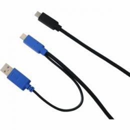 GeChic TYPE-C-VIDEO/POWER-Y-CABLE ON-LAP 1306H専用 電源供給+映像出力用 USB Type-C + Type-A Power Cable