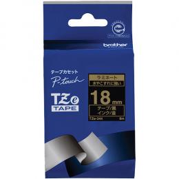 brother TZe-344 【ブラザー純正】ピータッチ ラミネートテープ TZe-344 幅18mm (金文字/黒)