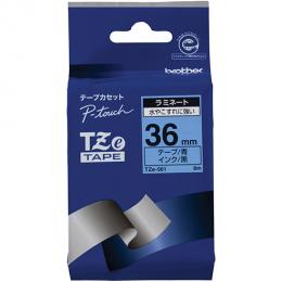 brother TZe-561 【ブラザー純正】ピータッチ ラミネートテープ TZe-561 幅36mm (黒文字/青)