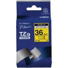 brother TZe-661 【ブラザー純正】ピータッチ ラミネートテープ TZe-661 幅36mm (黒文字/黄)