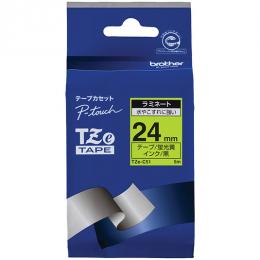 brother TZe-C51 【ブラザー純正】ピータッチ ラミネートテープ TZe-C51 幅24mm (黒文字/蛍光黄)