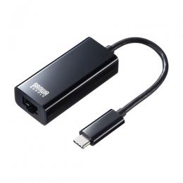 サンワサプライ USB-CVLAN2BKN 有線LANアダプタ（USB Type-C - LAN変換・Gigabit対応・ブラック）