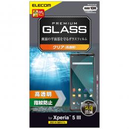 ELECOM PM-X214FLGG Xperia 5 III(SO-53B/SOG05)用ガラスフィルム/高透明