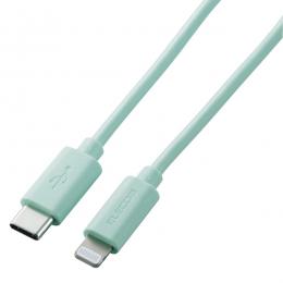 ELECOM U2C-APCL10GN USB-C to Lightningケーブル/1.0m/グリーン