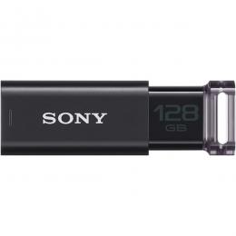Sony USM128GU B USB3.0対応 ノックスライド式USBメモリー ポケットビット 128GB ブラック キャップレス