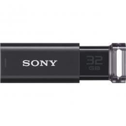 Sony USM32GU B USB3.0対応 ノックスライド式USBメモリー ポケットビット 32GB ブラック キャップレス