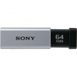Sony USM64GT S USB3.0対応 ノックスライド式高速USBメモリー 64GB キャップレス シルバー
