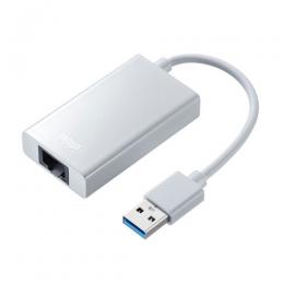 サンワサプライ USB-CVLAN3WN USB3.2-LAN変換アダプタ（USBハブポート付・ホワイト）
