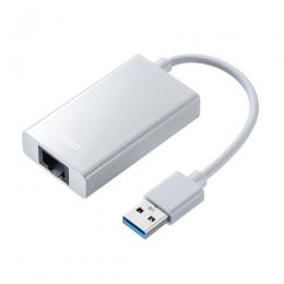 サンワサプライ USB-CVLAN3WN 有線LANアダプタ（USB A Gen1-LAN変換・USBハブ付き・Gigabit対応・ホワイト）