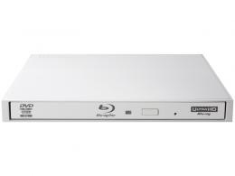 Logitec LBD-PWA6U3LWH ポータブルBlu-rayディスクドライブ/USB3.2 Gen1(USB3.0)/スリム/書き込みソフト付/UHDBD対応/ホワイト