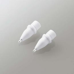 ELECOM P-TIPAP01 Apple Pencil専用交換ペン先/金属製/極細/太さ1mm/2個入り/ホワイト