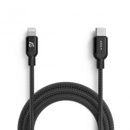 ADAM elements ACBADCL120BBK PeAk II C120B USB-C to Lightning 耐久ケーブル 120cm ブラック