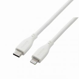 ELECOM MPA-CLSS20WH USB Type-C to Lightningケーブル/USB Power Delivery対応/なめらか/2.0m/ホワイト