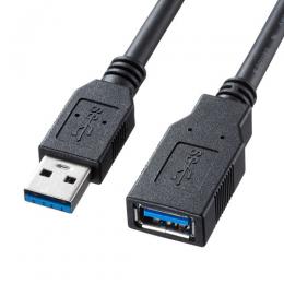 サンワサプライ KU30-EN05K USB3.0延長ケーブル（ブラック・0.5m）