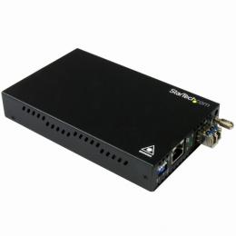 StarTech.com ET91000SM20 ギガビットイーサネット対応光メディアコンバータ 1000BASE-T(RJ45) - 1000BASE-LX(シングルモード LC) 20km