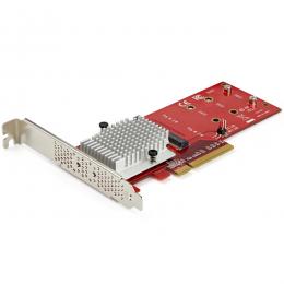 StarTech.com PEX8M2E2 PCI Express x8接続デュアルM.2スロット増設NVMe SSD対応インターフェース変換カード PCIe 3.0対応 NVMe SSDとAHCI M.2 SSDに対応