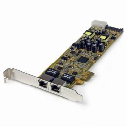 StarTech.com ST2000PEXPSE 2ポートギガビットイーサネット増設PCI ExpressネットワークアダプタLANカード(PoE/PSE対応) PCIe対応2x Gigabit Ehernet NIC